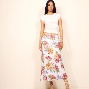 Reformation Layla Linen Skirt - NWT XS Giverny